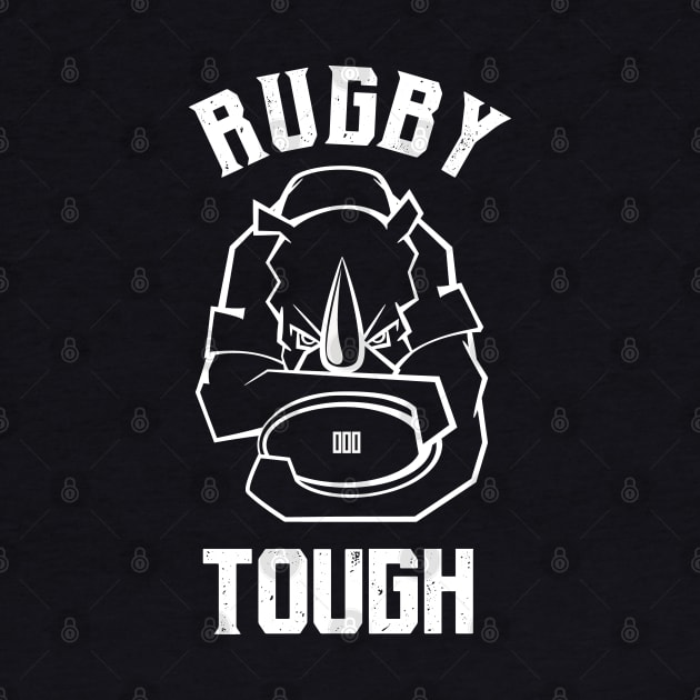 Rugby Tough Rhino Mascot by atomguy